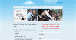 Desktop Screenshot of mytrustedpetsitternaples.com