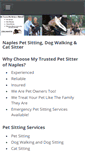 Mobile Screenshot of mytrustedpetsitternaples.com